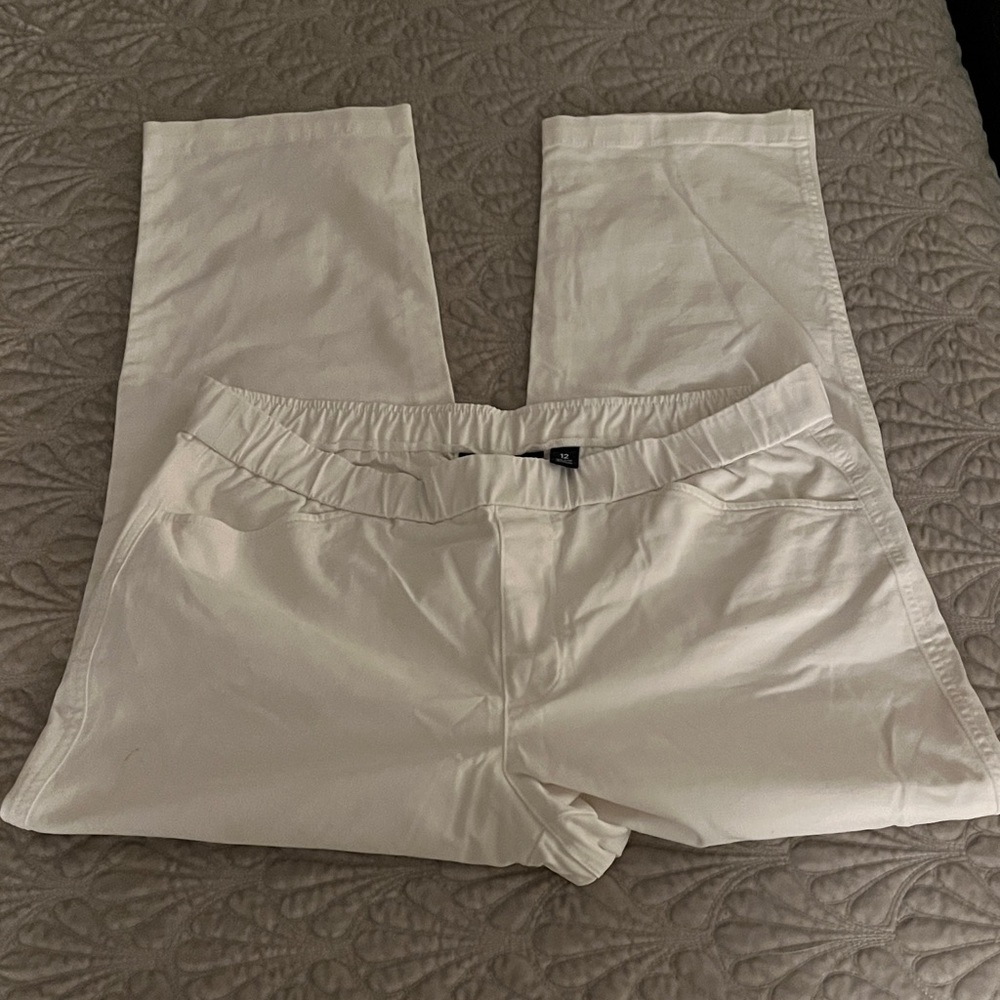 Lands' End Women's white  chinos